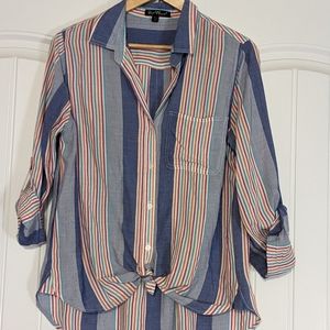 Velvet Heart Multicolored Striped Casual Shirt